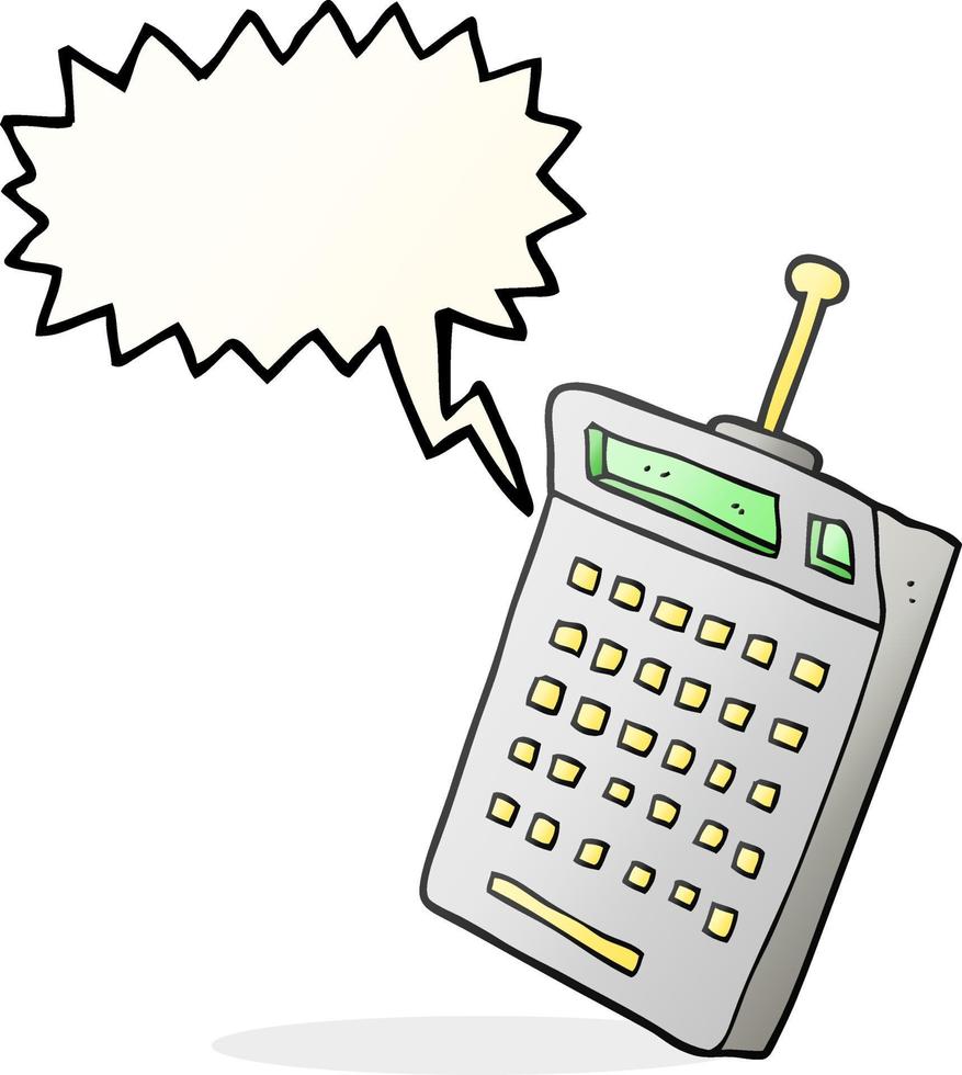 freehand drawn speech bubble cartoon science equipment vector
