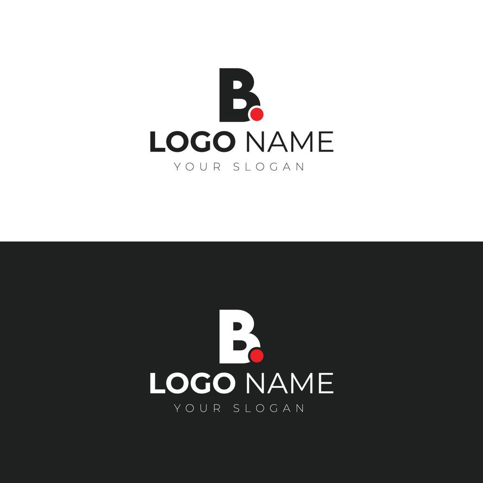 Letter B Logo Template. A logo template suitable for your business. You can use this logo for any business. vector