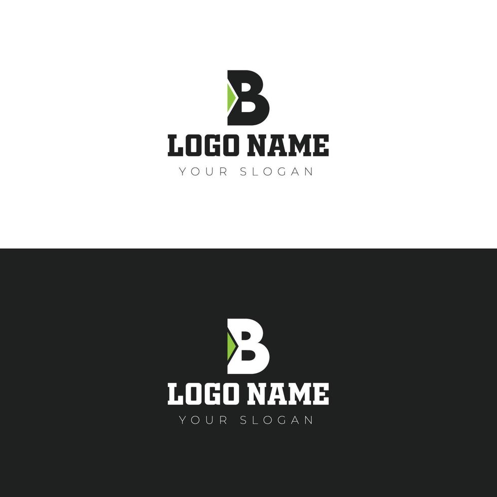 B - Letter Logo Template. A logo template suitable for your business. You can use this logo for any business. vector