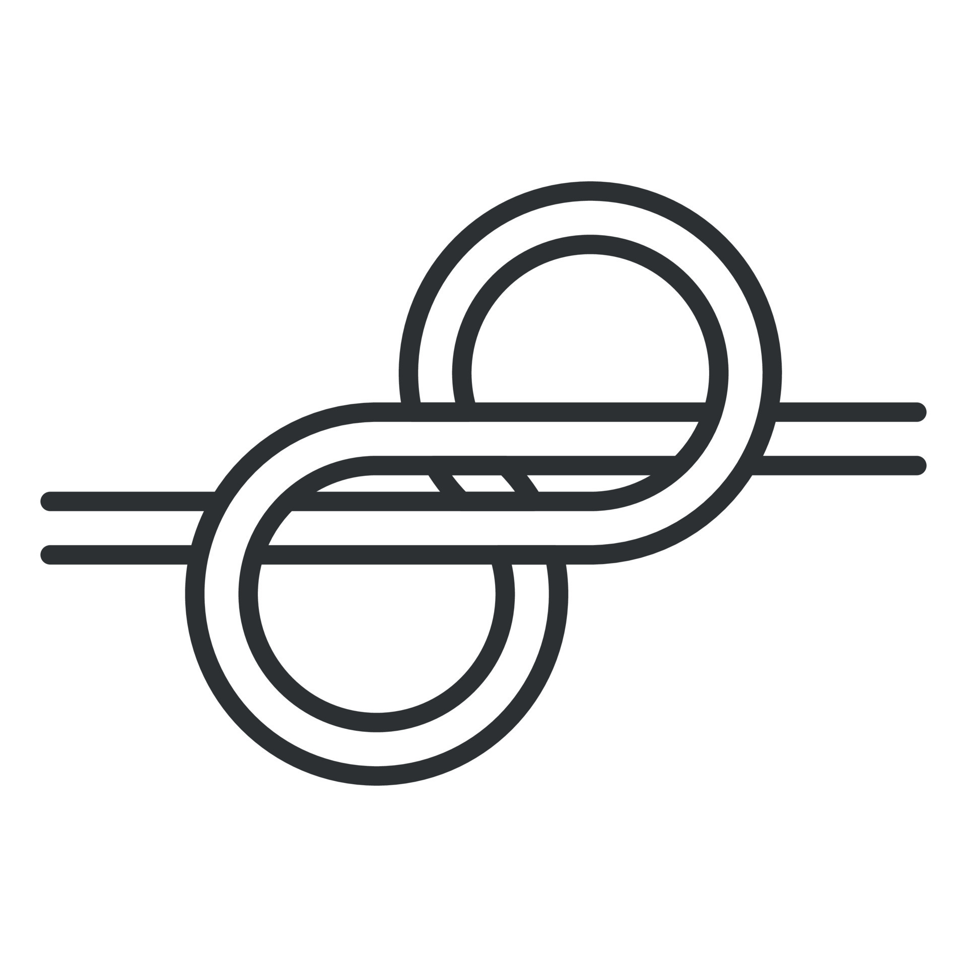 Square Knot line icon. Celtic Knot Logo Design. Vector illustration