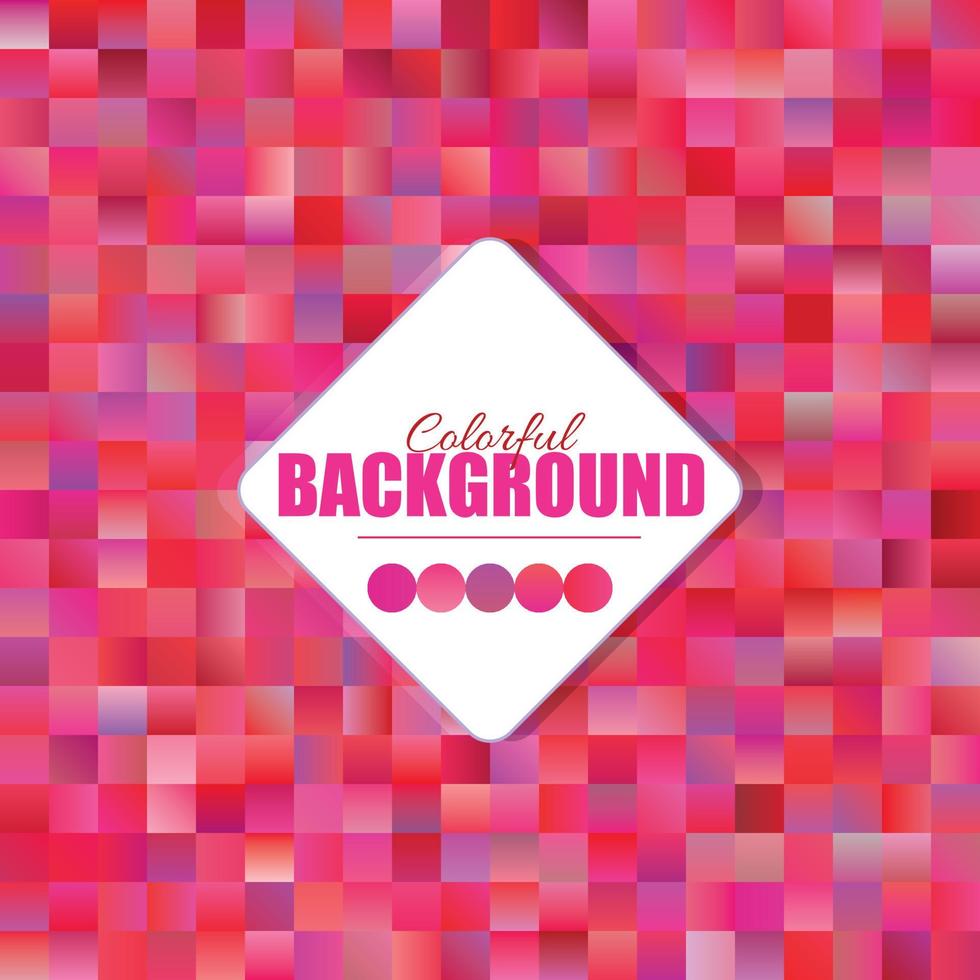 Abstract seamless mosaic background. colorful squares background. Colorful Gradient Background vector