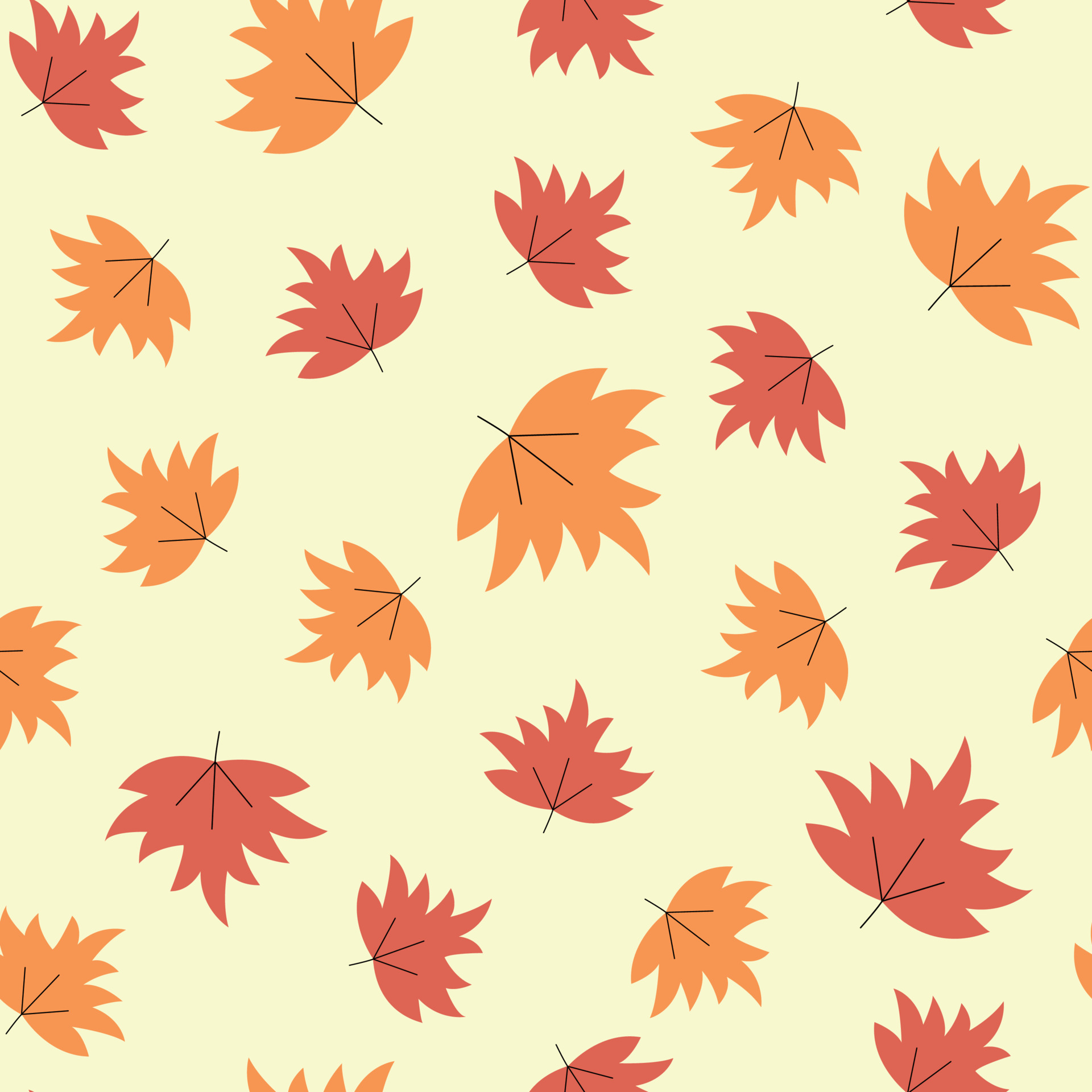Autumn Wallpaper Seamless Pattern with Trees Stock Vector  Illustration  of design silhouette 95671580