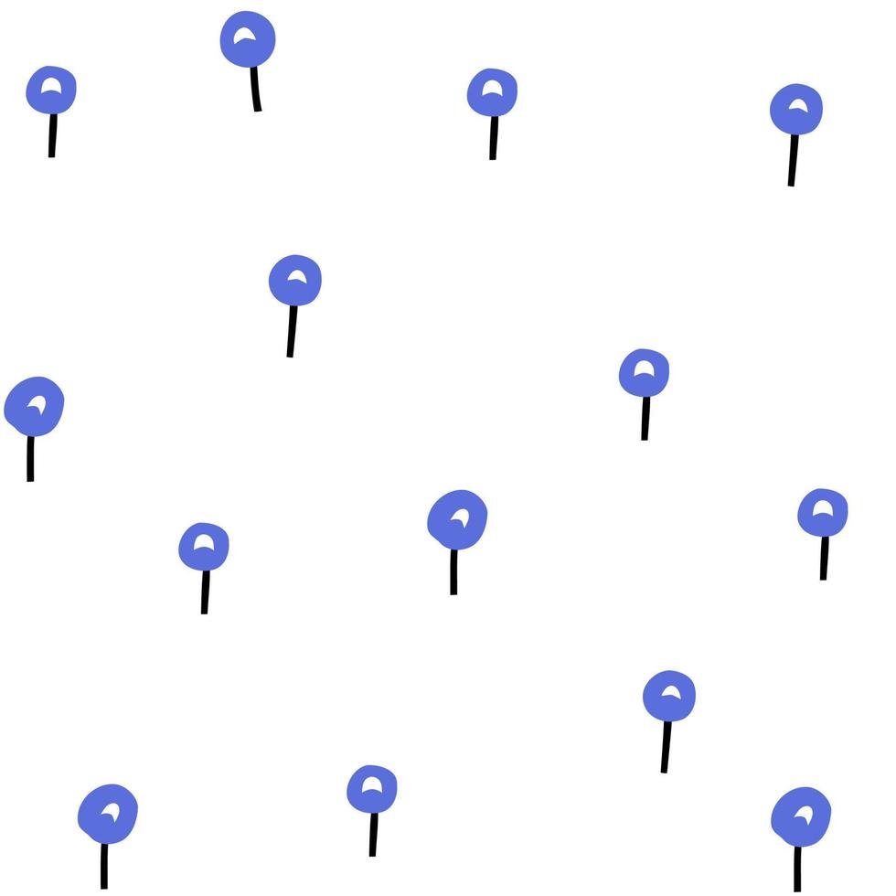 pattern with flowers drawn in flat style. vector illustration. design for fabric, paper, etc.