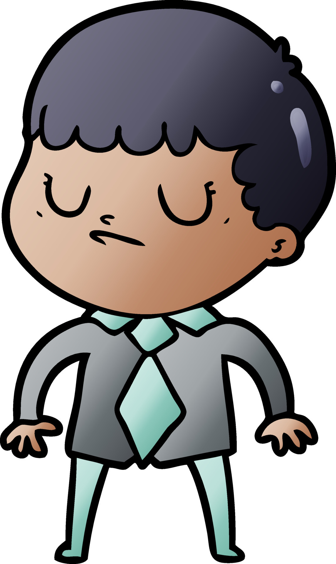 cartoon-grumpy-boy-11857236-vector-art-at-vecteezy