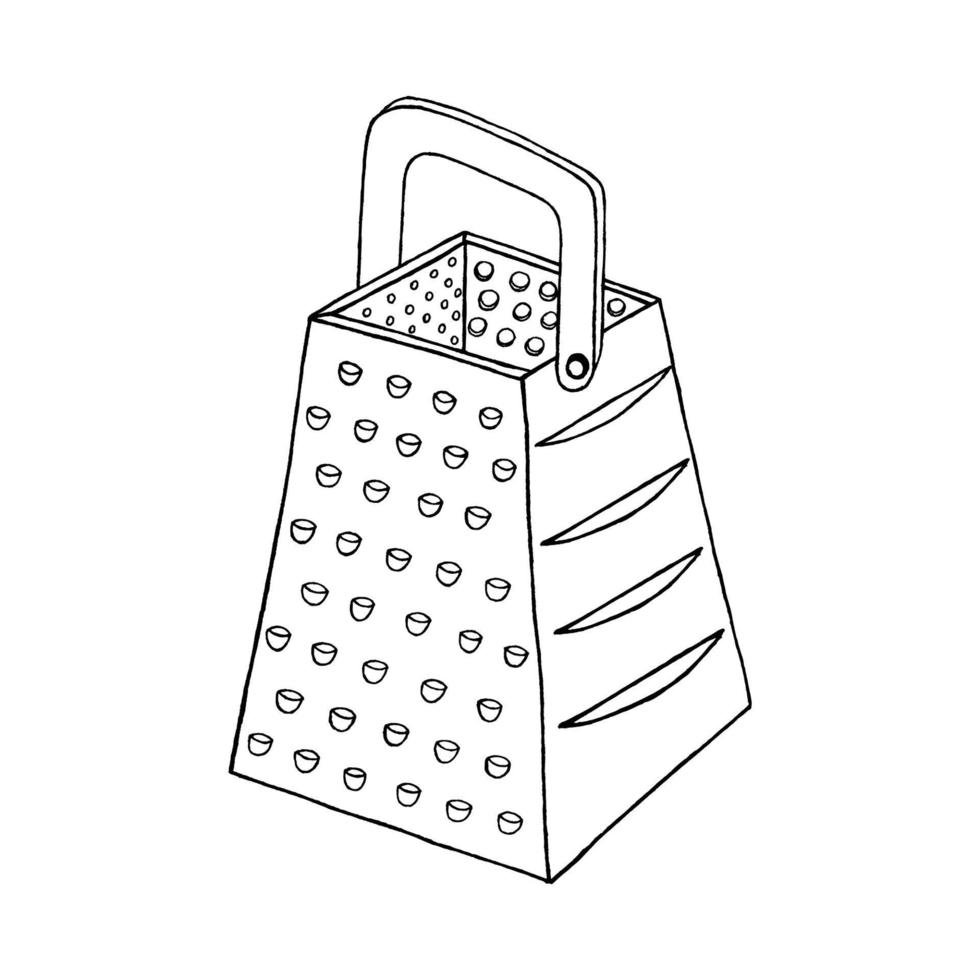 boceto de utensilios de cocina. línea vectorial de garabatos para utensilios y herramientas de cocina. ilustración de cubiertos vector