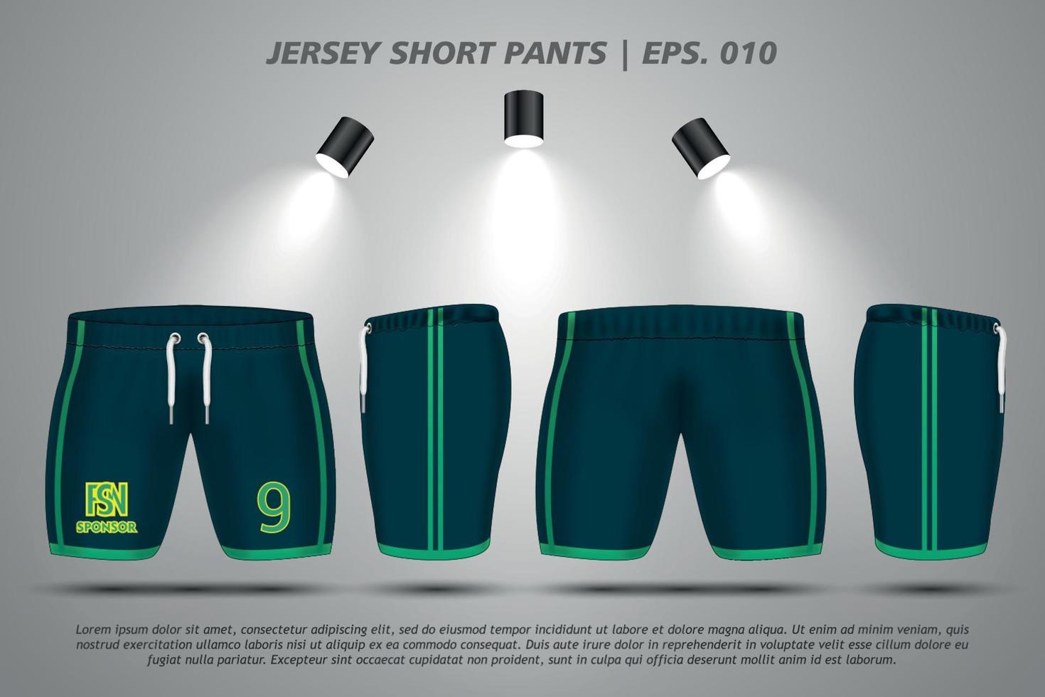 Short pants jersey uniform kit design sublimation t shirt Premium geometric pattern Incredible Vector collection for Soccer football racing cycling gaming motocross sports