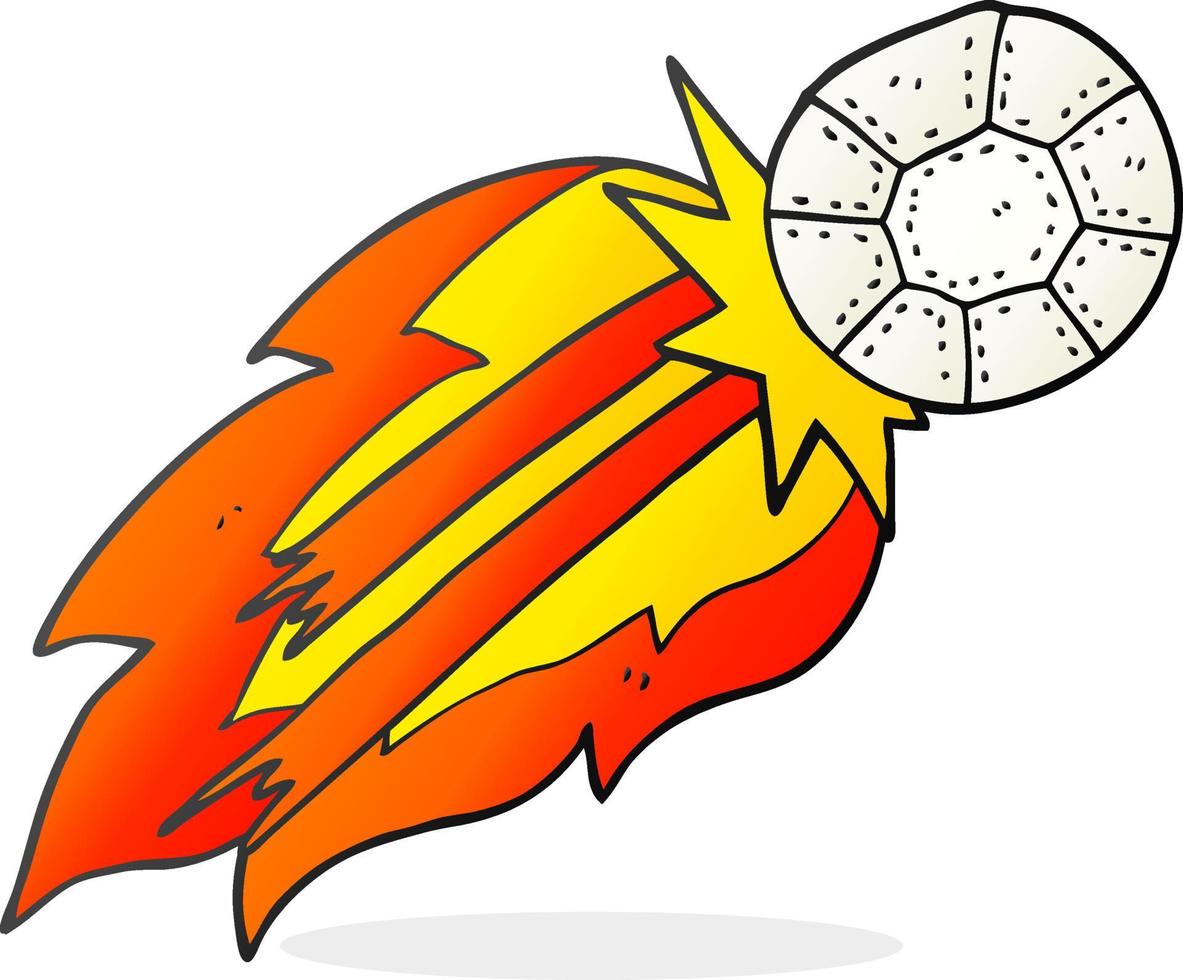 freehand drawn cartoon soccer ball vector