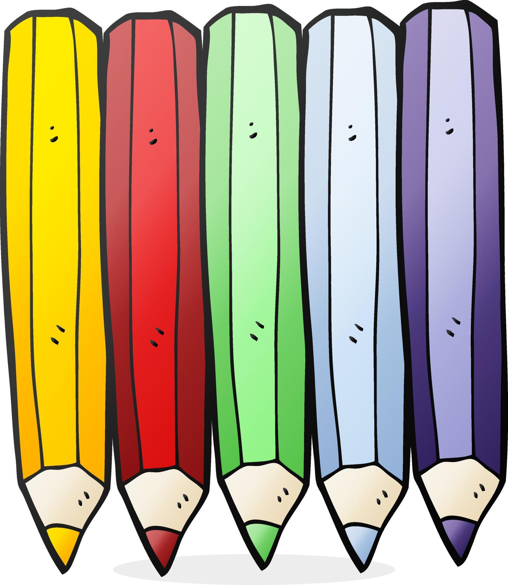 freehand drawn cartoon color pencils 11857777 Vector Art at Vecteezy
