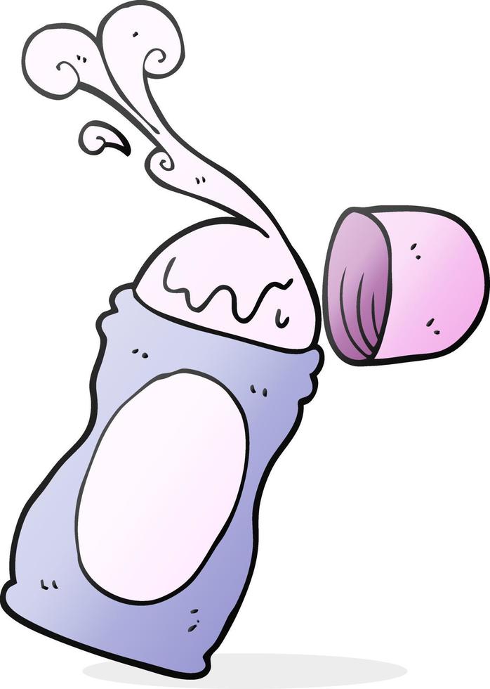 freehand drawn cartoon roll on deodorant vector