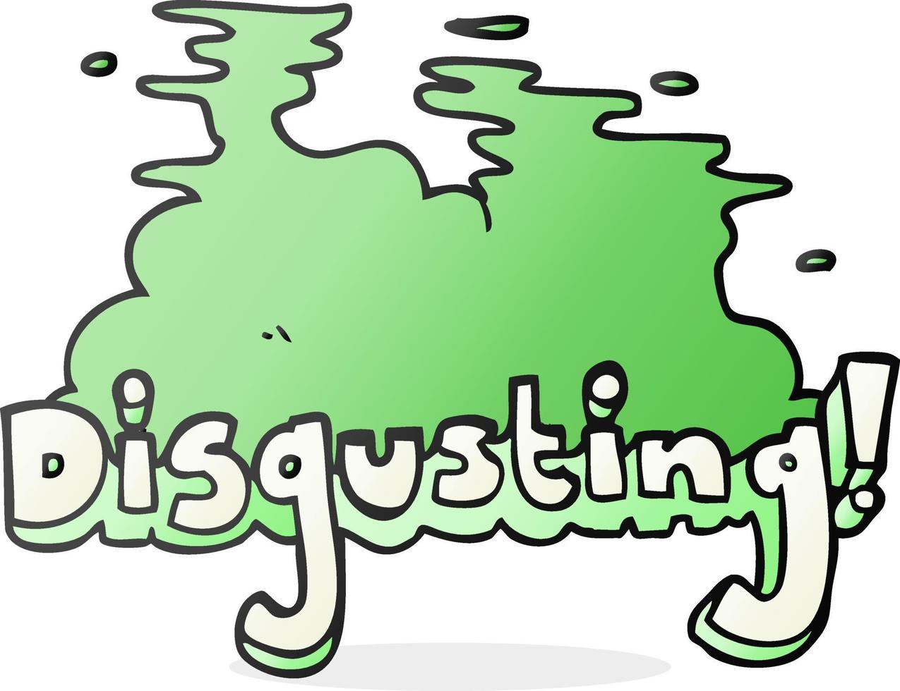 disgusting freehand drawn cartoon vector