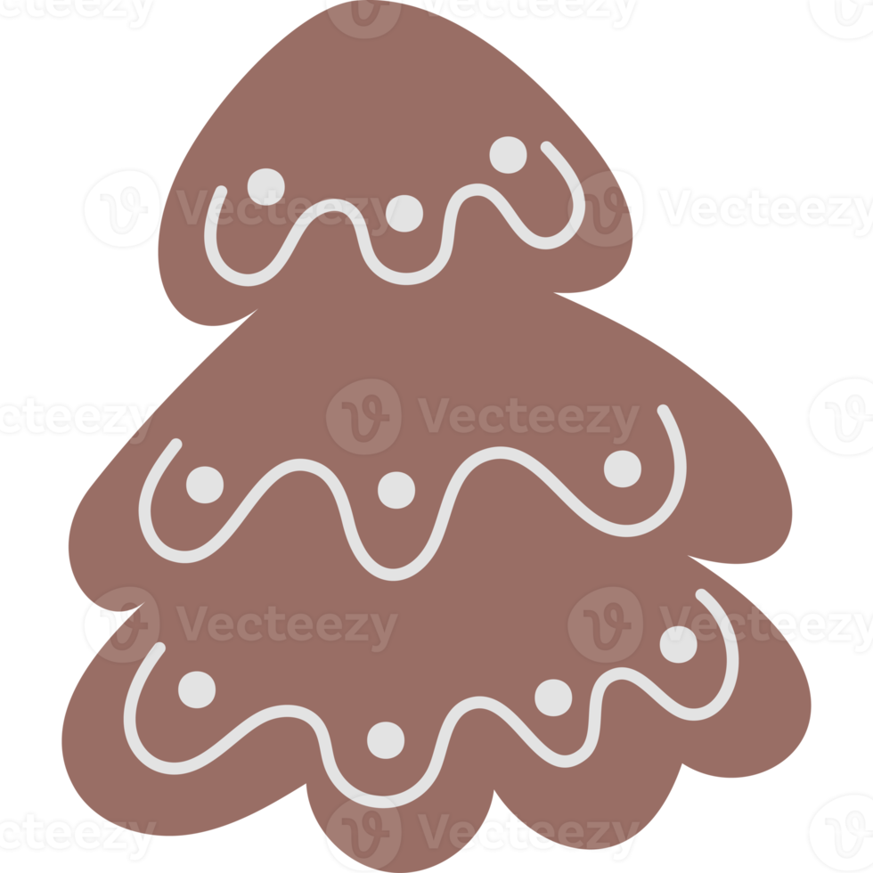 Pan di zenzero. Natale albero. tradizionale biscotti png