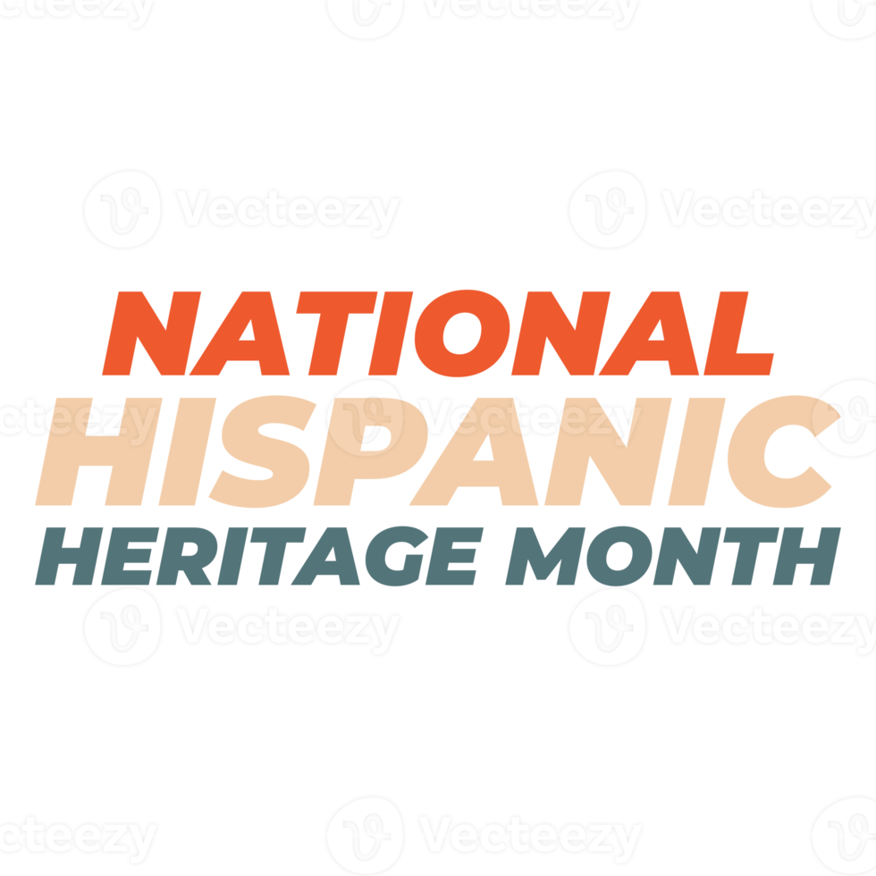 Hispanic heritage month. Isolated header design element for promotional banner, Abstract shape design elements. png