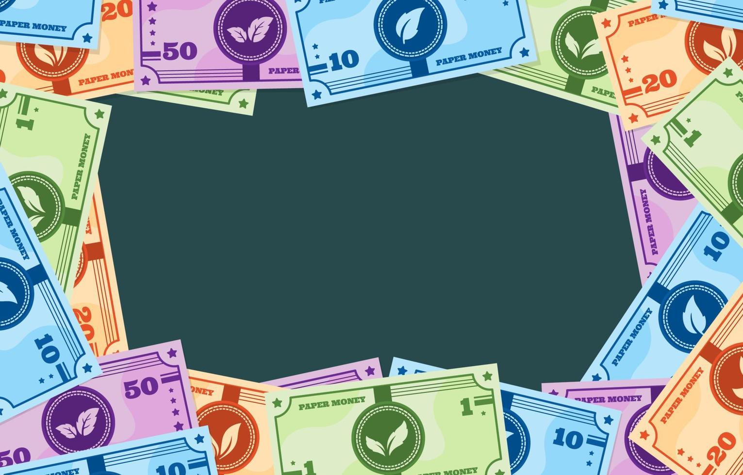 Fake Paper Money Background vector