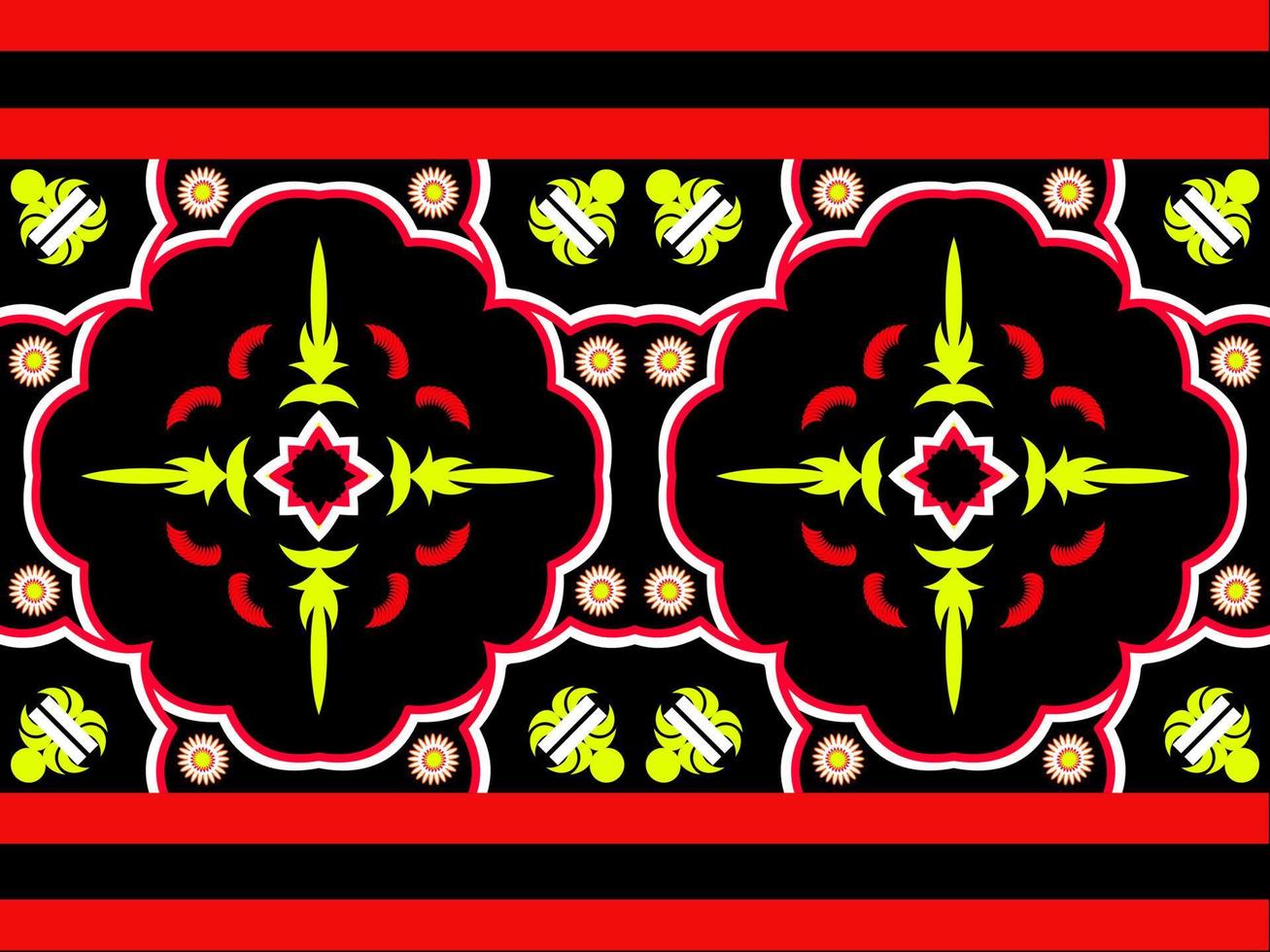 patrón de tela geométrica étnica tradicional vector