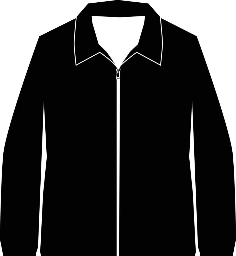 icono de chaqueta casual sobre fondo blanco. signo de chaqueta. estilo plano vector