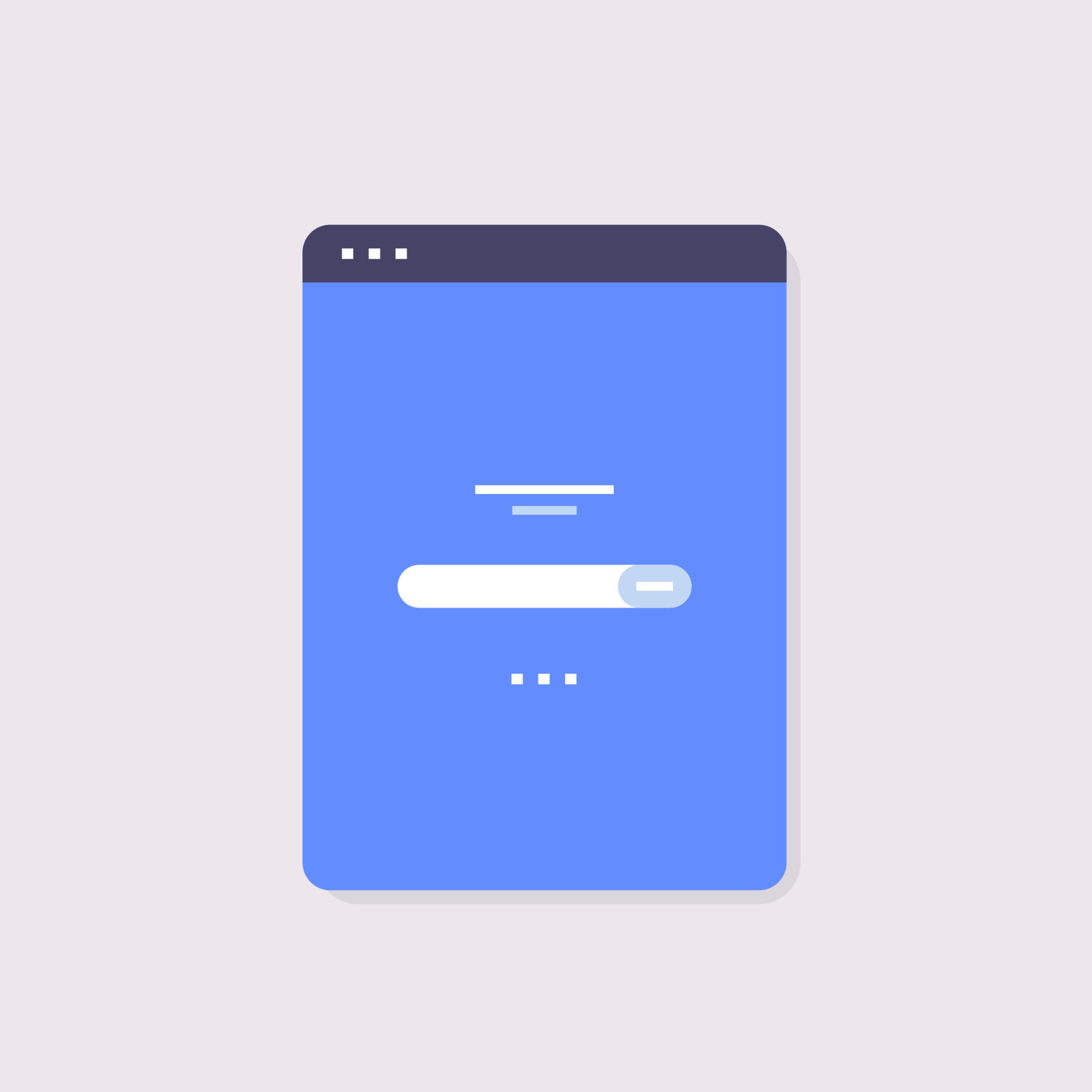 Ui and ux simple design for personal and business use concept flat ...