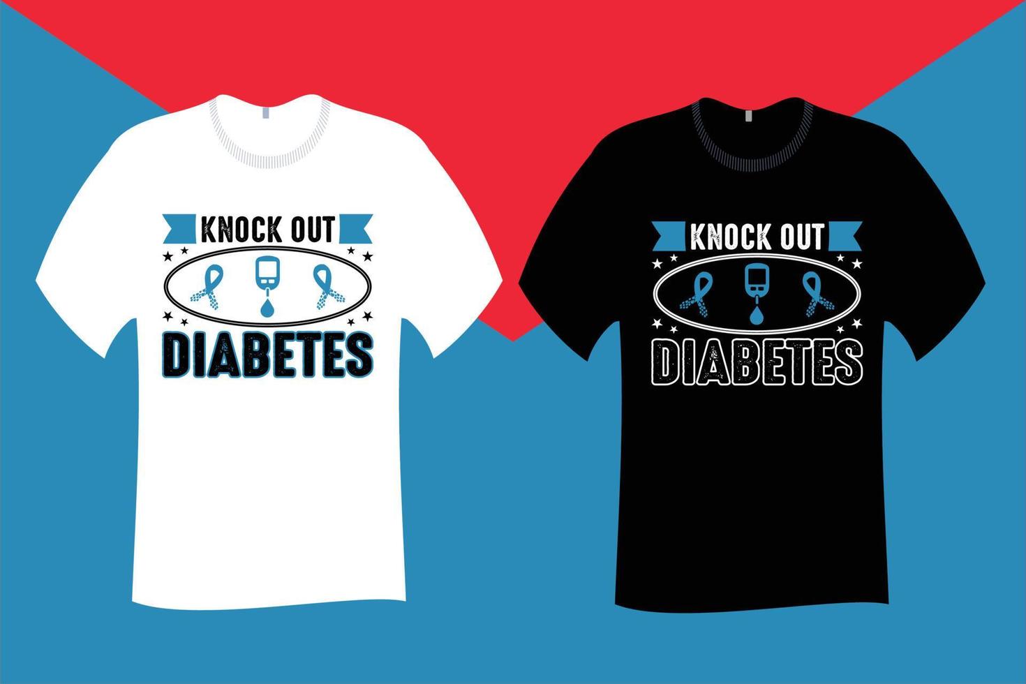 eliminar el diseño de la camiseta de la diabetes vector