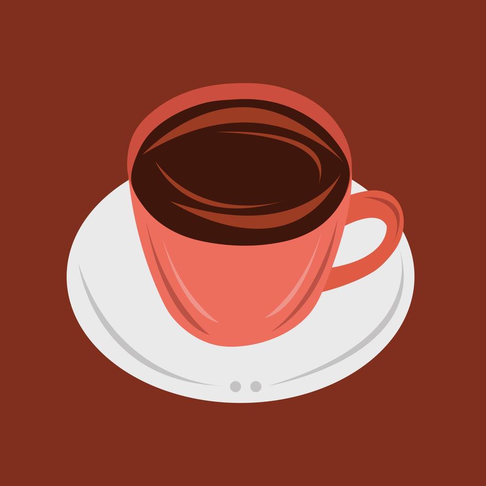 ilustración de vector de chocolate caliente para diseño gráfico y elemento decorativo