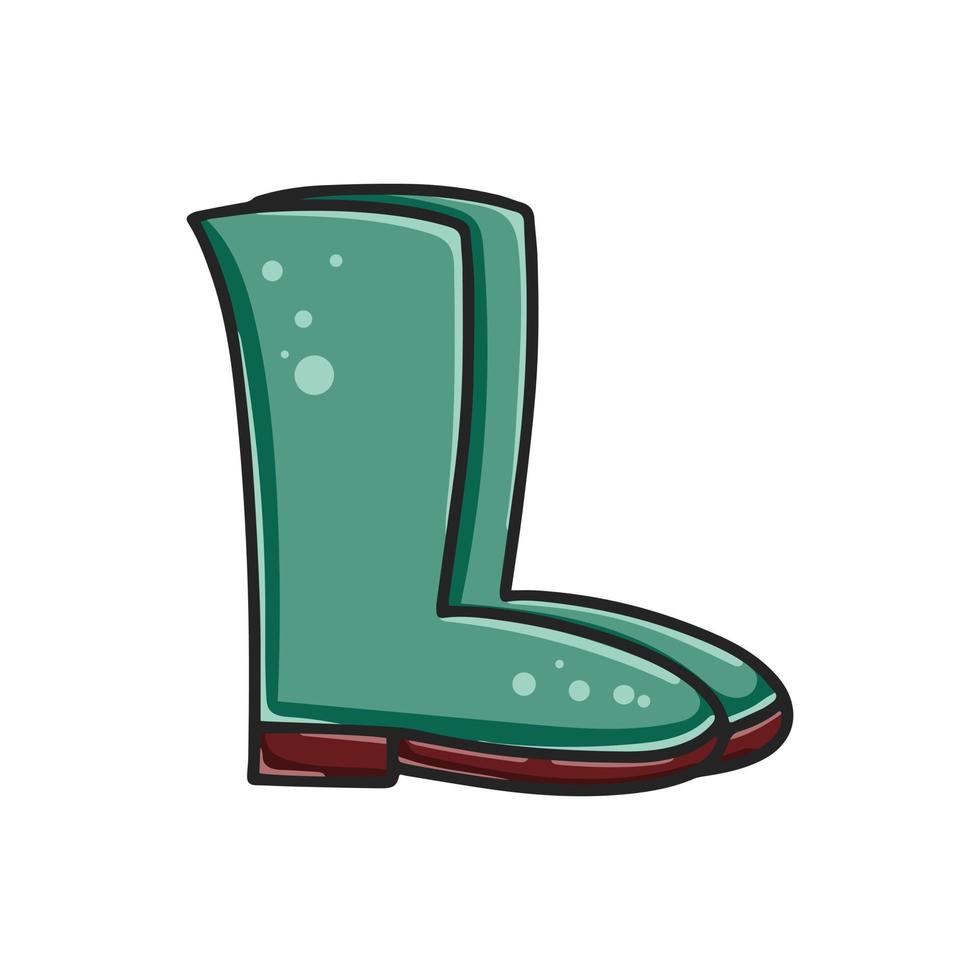 Pair of rubber boots clipart vector