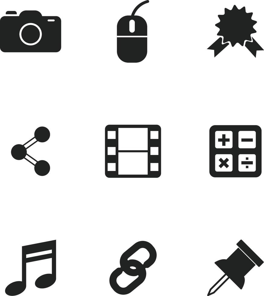 Business icons Free Vector