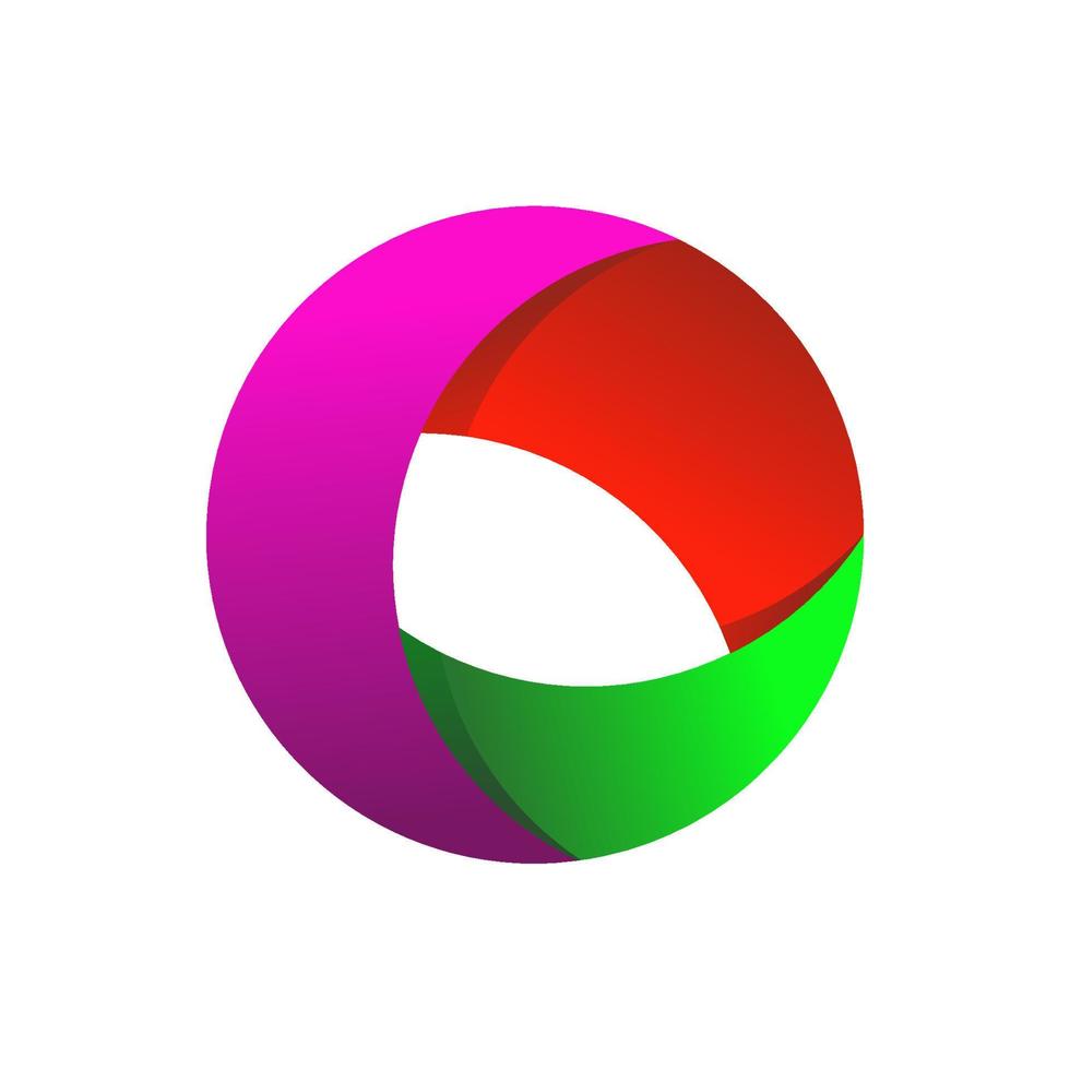 logotipo de círculo abstracto. icono de círculo logotipo de vector de círculo. ilustración vectorial de círculo. logotipo sencillo.