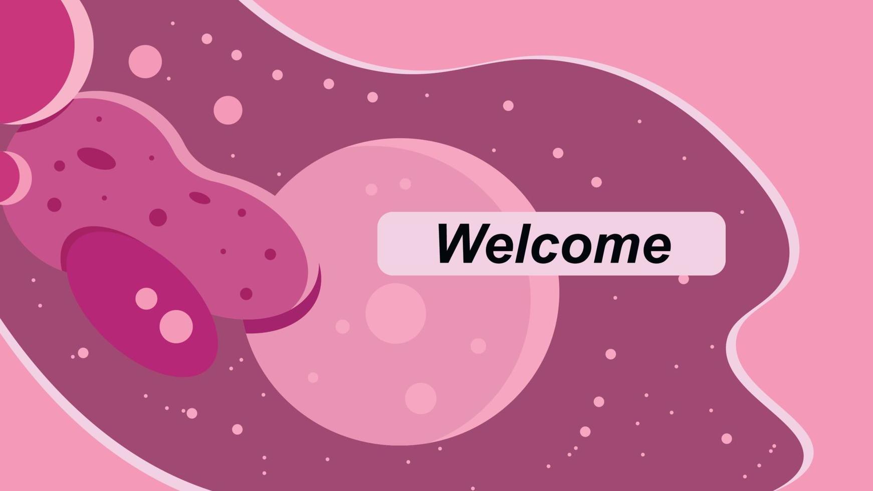 Cosmos welcome background vector