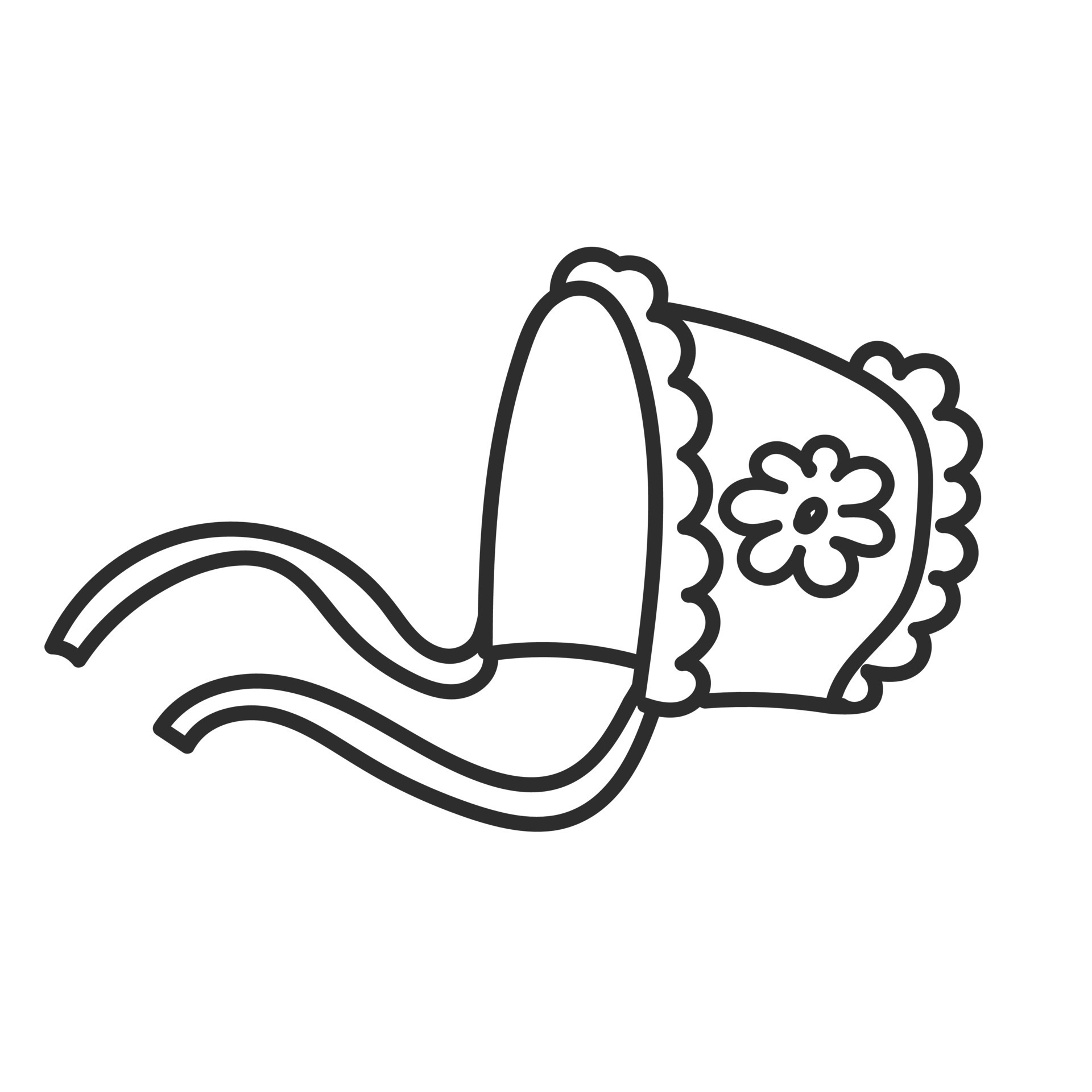 Baby for a newborn in hand drawn doodle style. Hat for baby boy