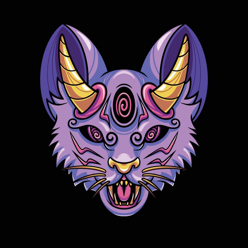 Cat Devil Illustration vector