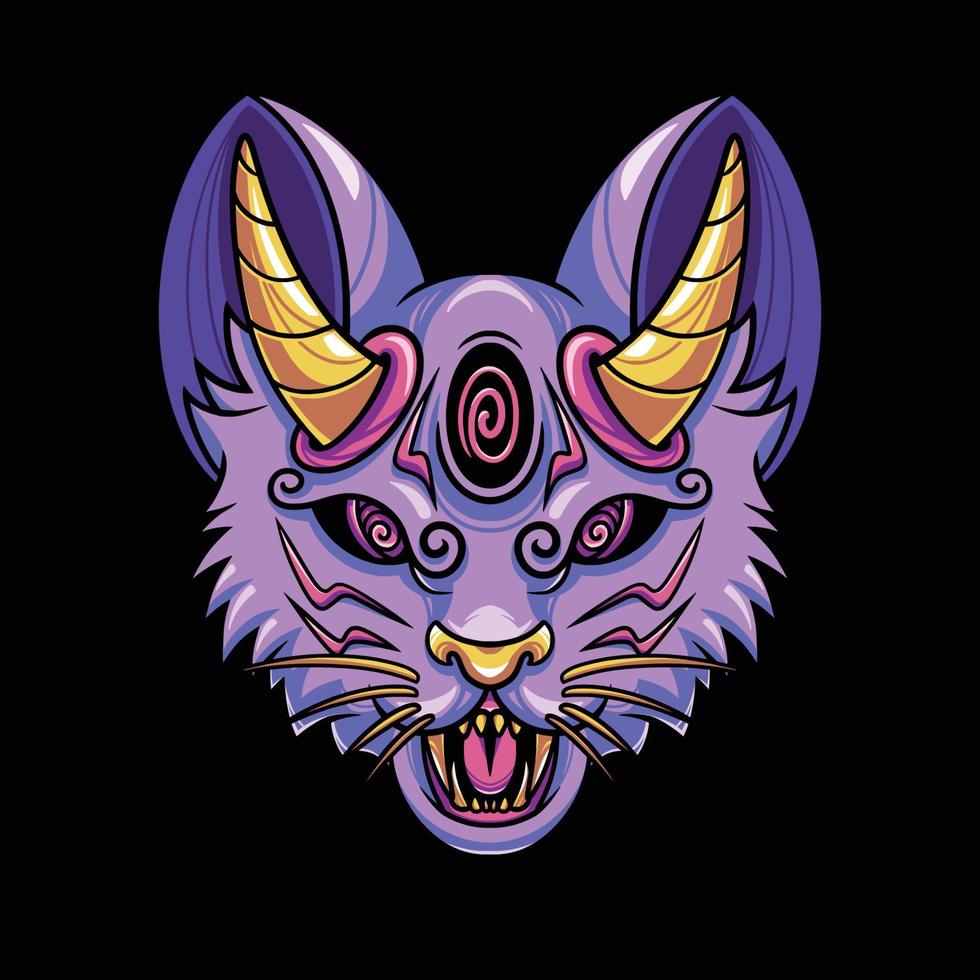 Cat Devil Illustration vector
