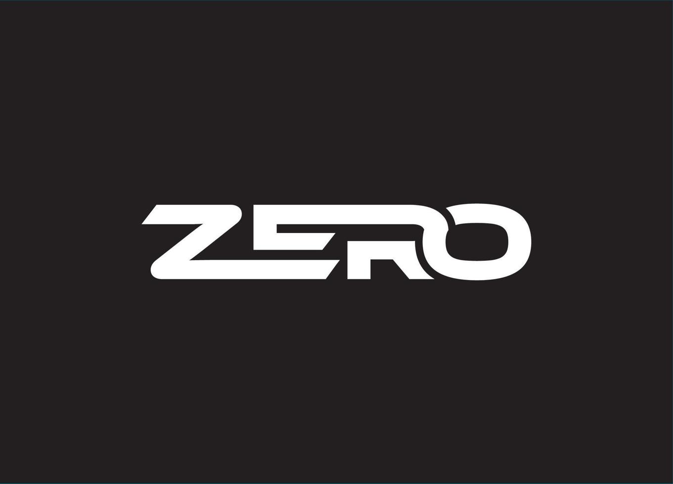 Initial Letter ZERO Logo or Icon Design Vector Image Template