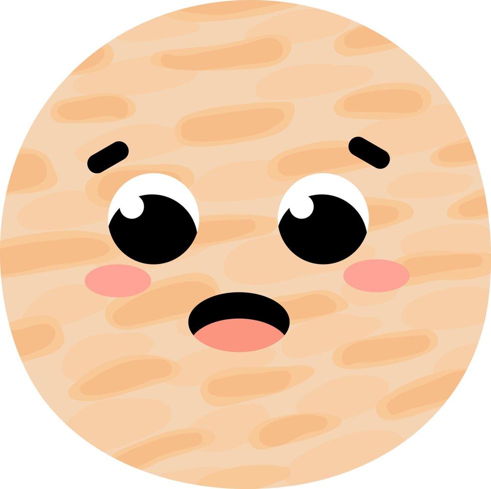 Funny Kawaii Planets With Different Faces. Solar System With Cute ...