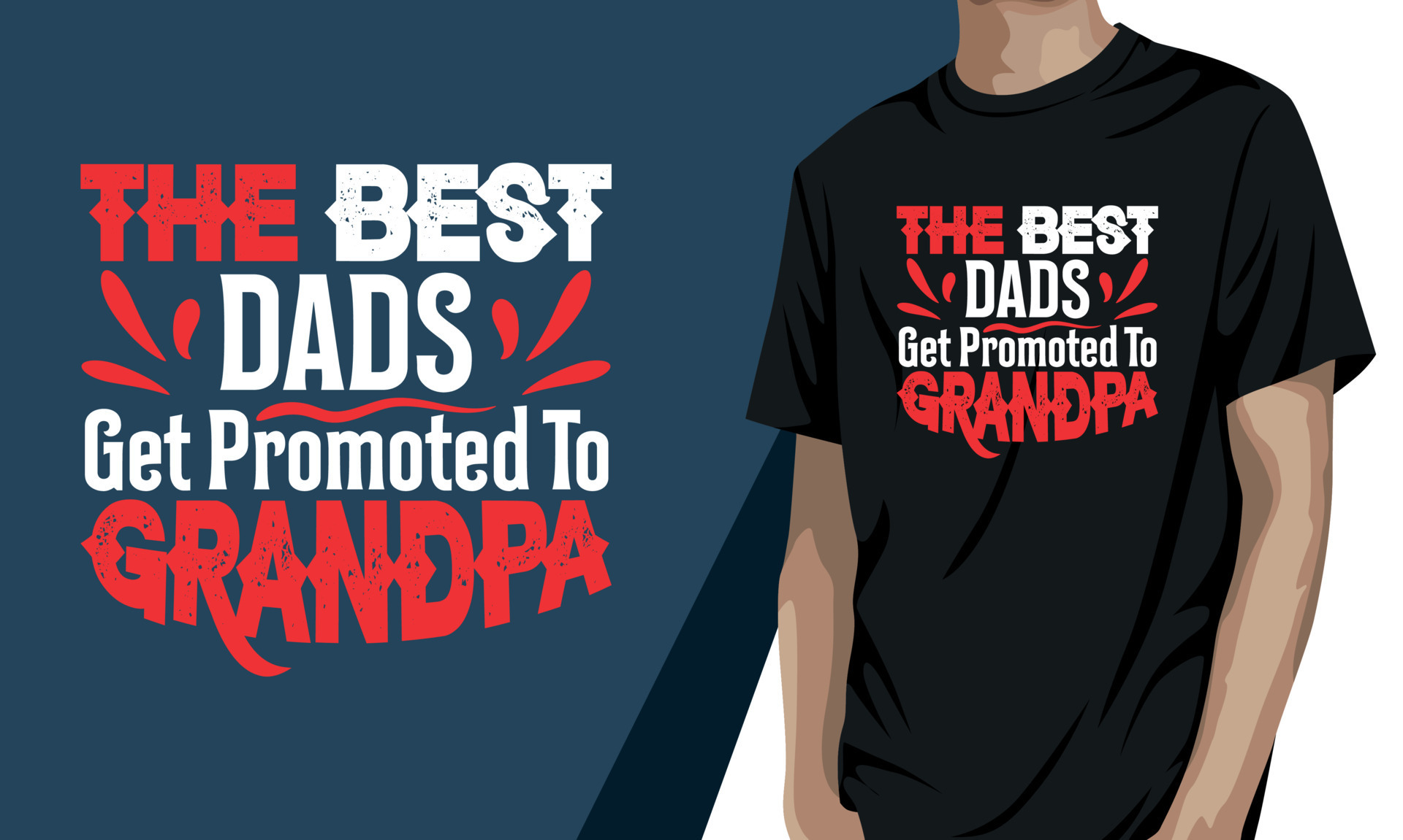 The best dads get promoted to grandpa, grandparents day t shirt