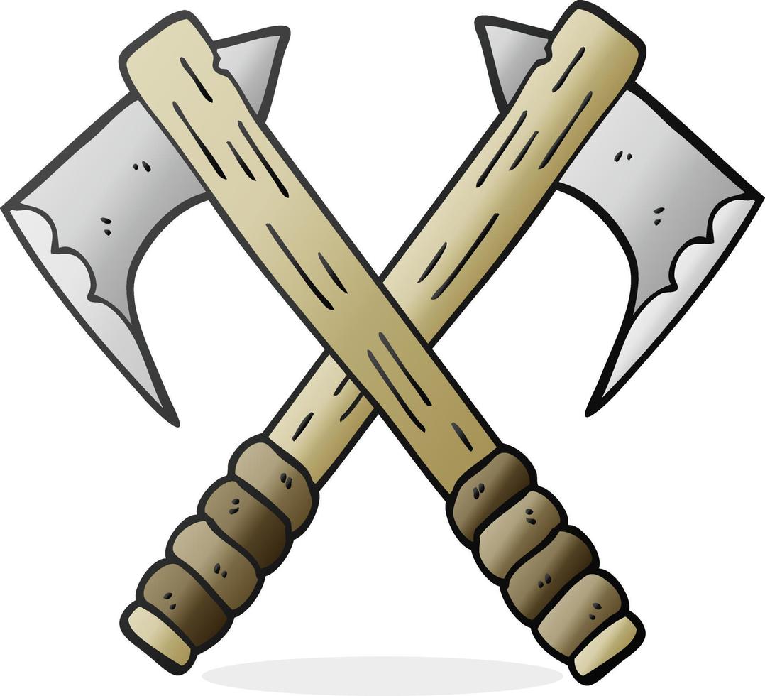 freehand drawn cartoon axes 11859986 Vector Art at Vecteezy