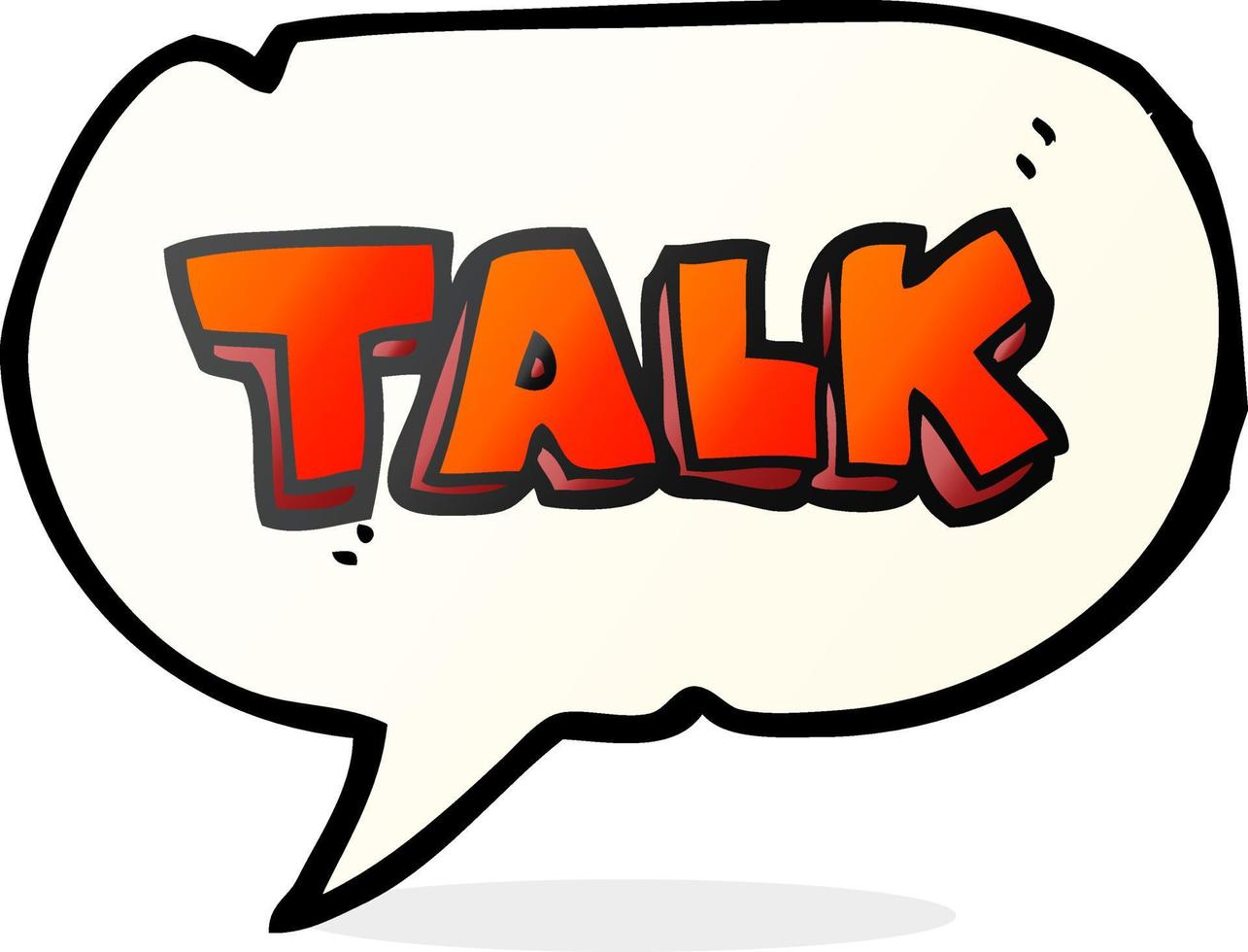 freehand drawn speech bubble cartoon talk symbol vector