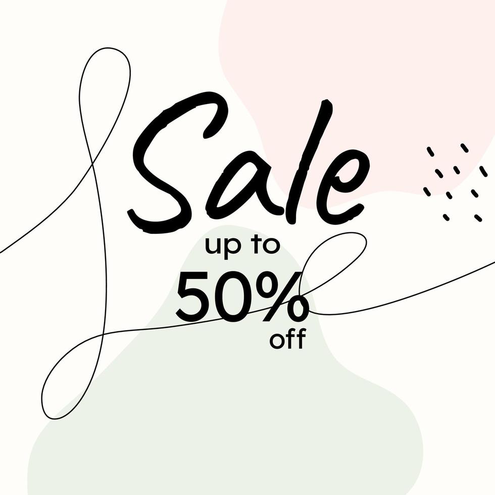 Trendy abstract social media background design vector