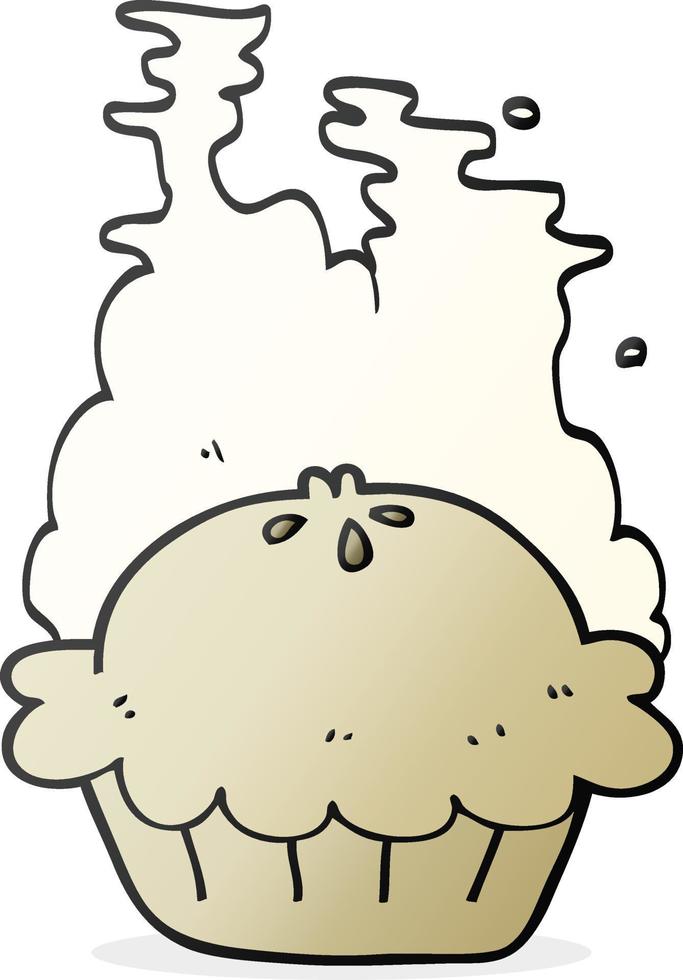 freehand drawn cartoon pie vector