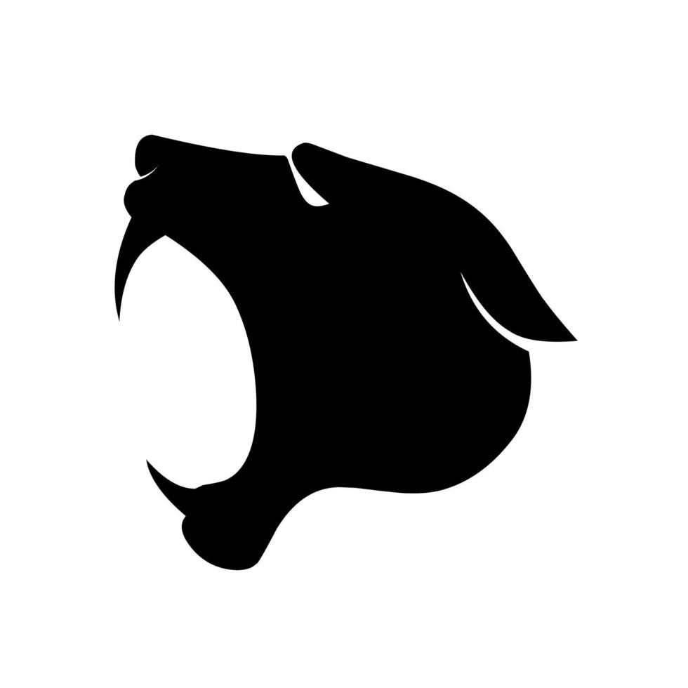 Vector logo of panther head