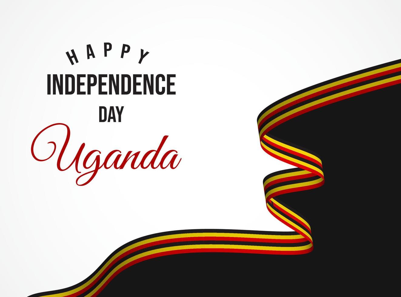 vector illustration for Uganda independence day