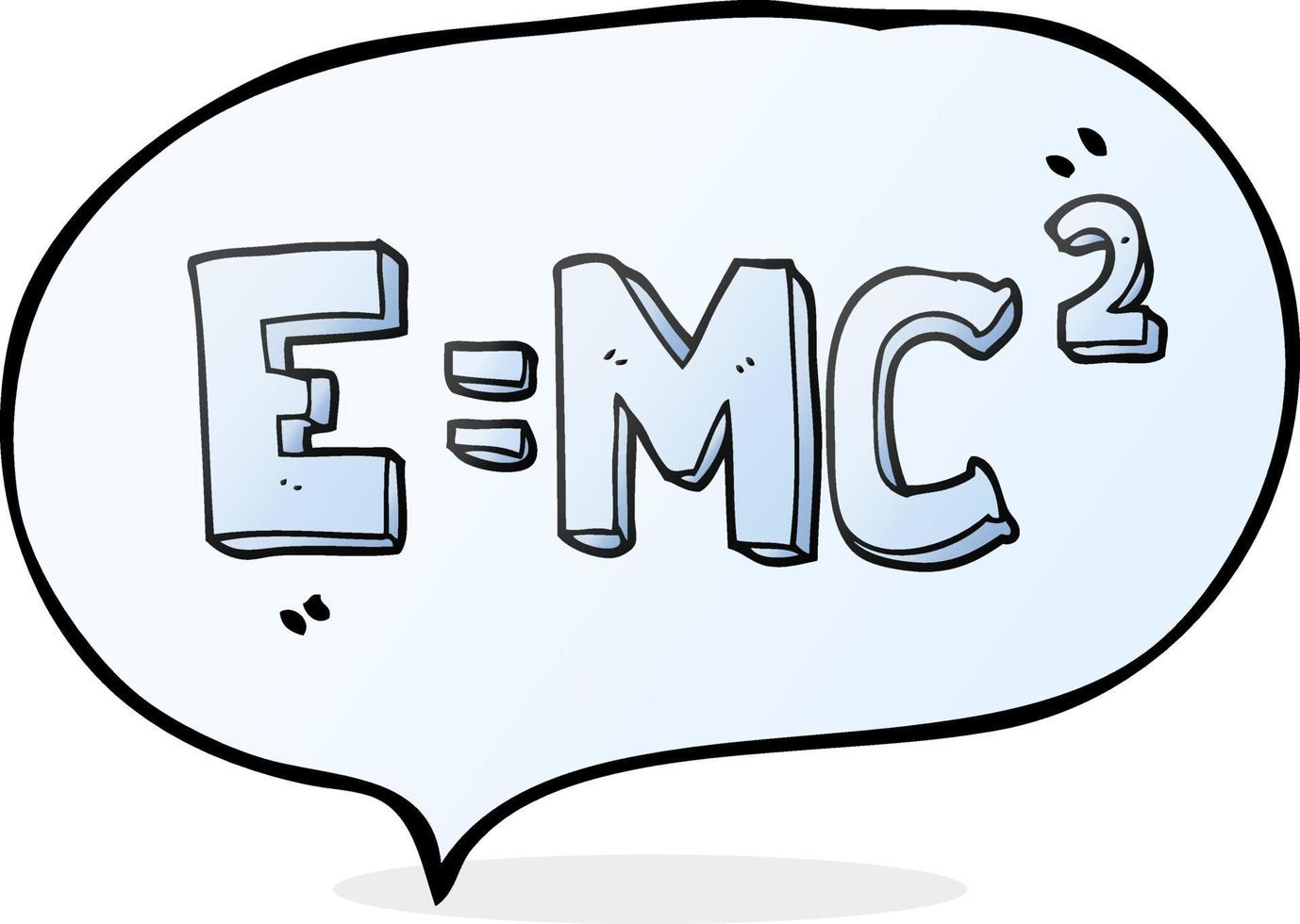 freehand drawn speech bubble cartoon science formula vector