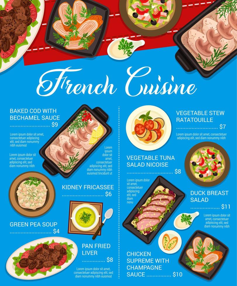 French cuisine menu design vector template 11862333 Vector Art at Vecteezy French cuisine menu design vector template 11862333 Vector Art at Vecteezy