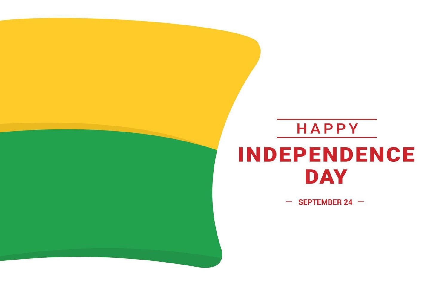 Guinea-Bissau Independence Day vector
