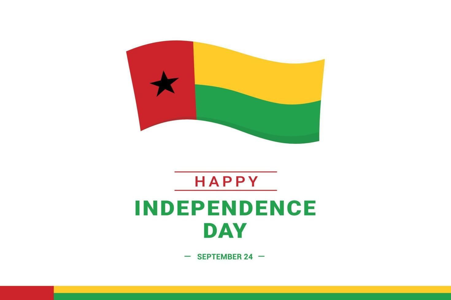 Guinea-Bissau Independence Day 11862469 Vector Art at Vecteezy