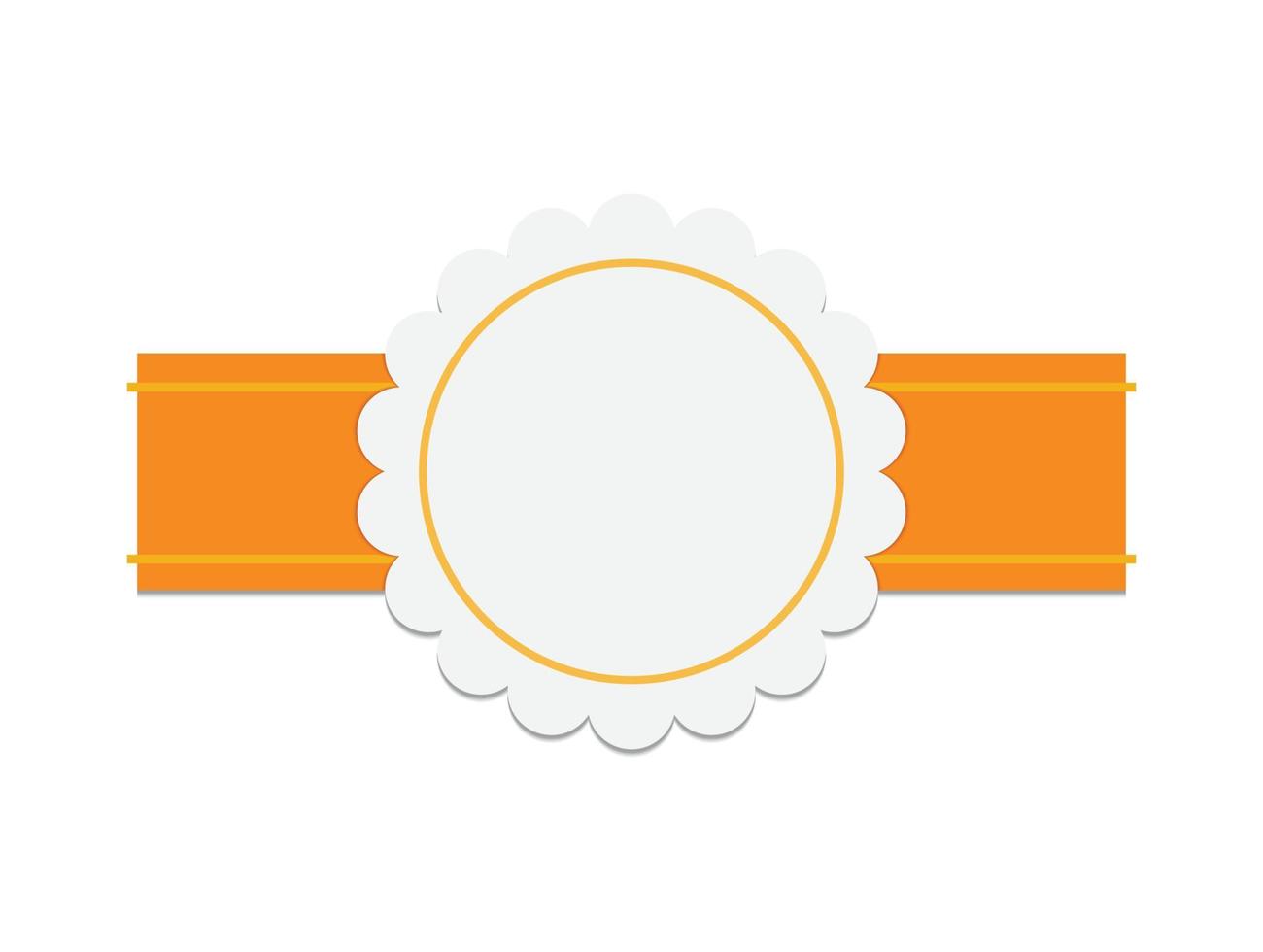 badge blank Vector design element