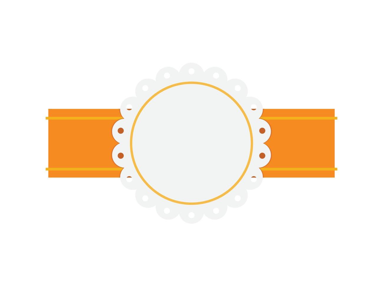badge blank Vector design element