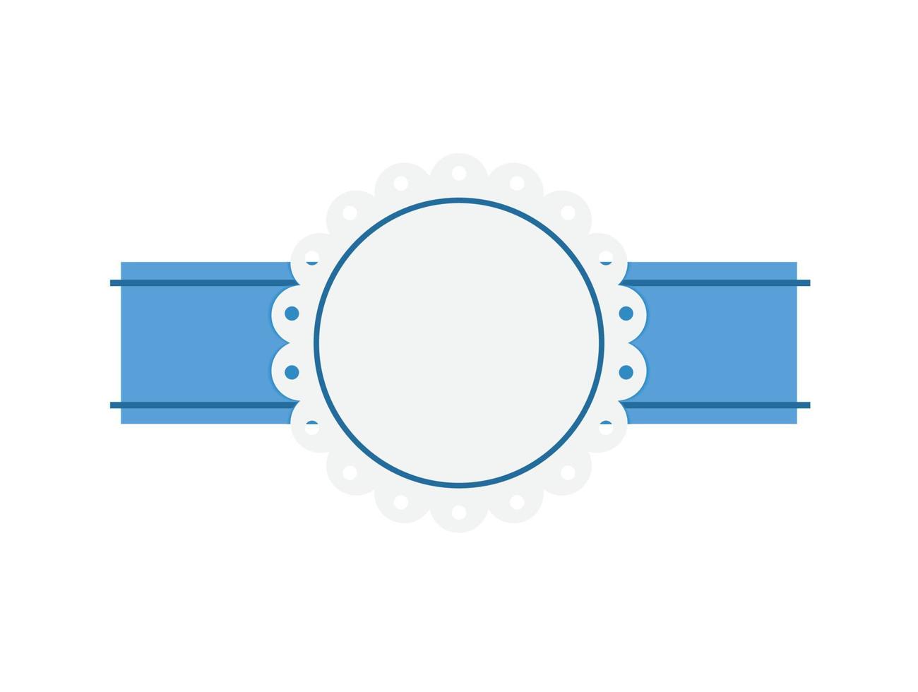 badge blank Vector design element