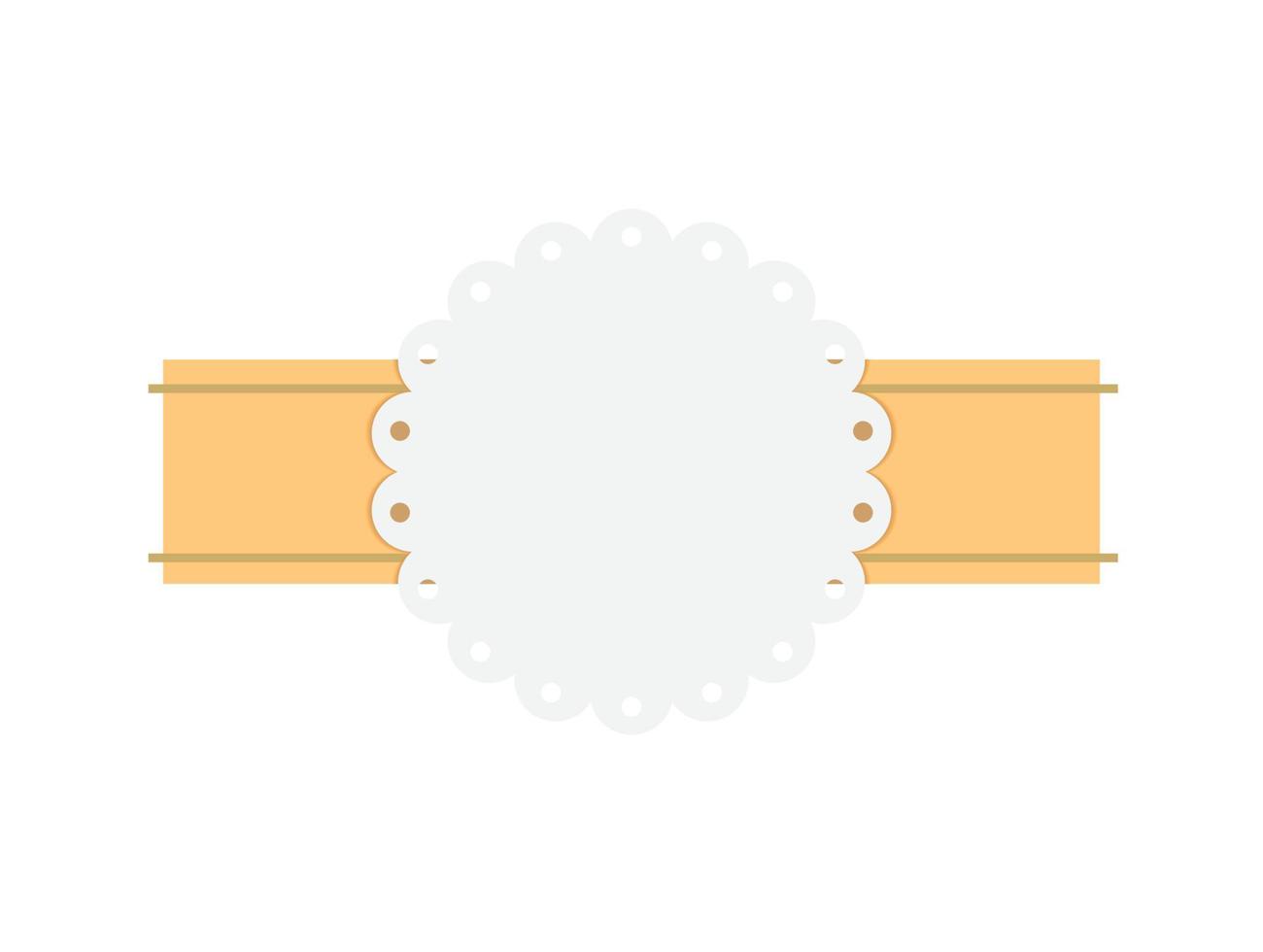 badge blank Vector design element