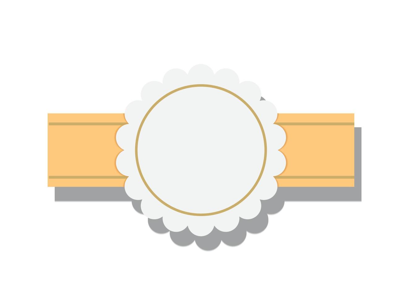 badge blank Vector design element