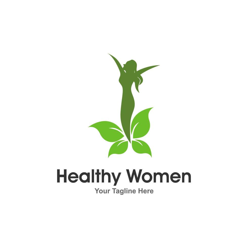 Women Health Logo Design Vector Template