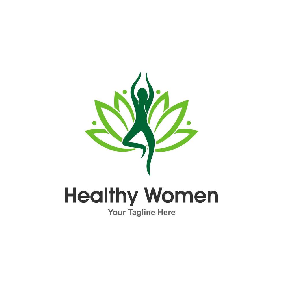 Women Health Logo Design Vector Template