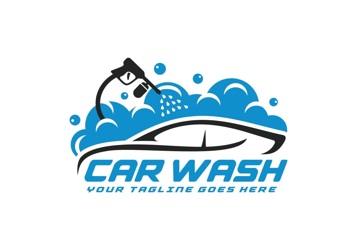 Car wash logo design vector illustration